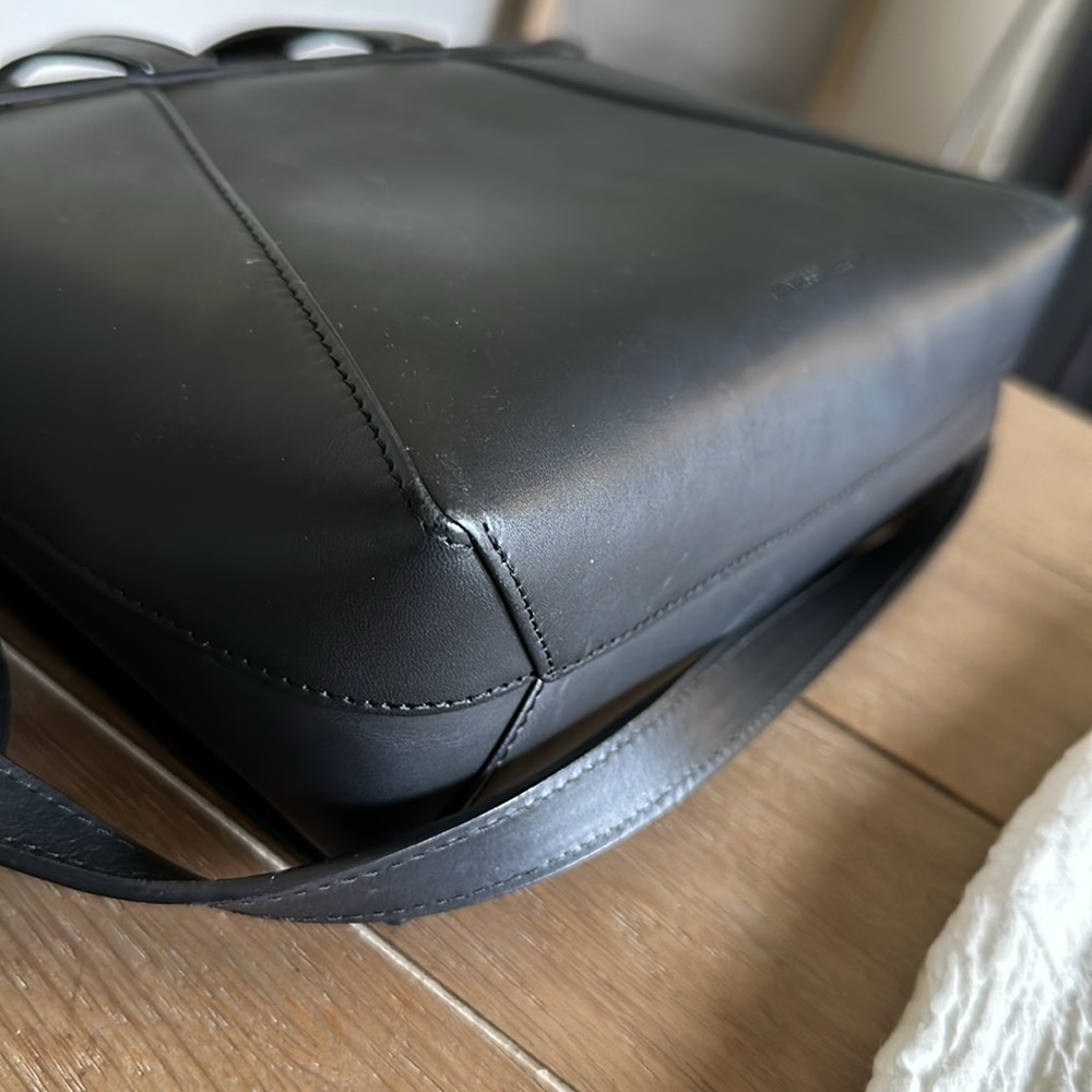 Janessa Leone Joan suede full grain leather Black crossbody bag w/Marant dustbag - Picture 15 of 16